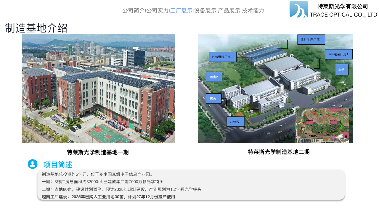 TRACE manufacturing base